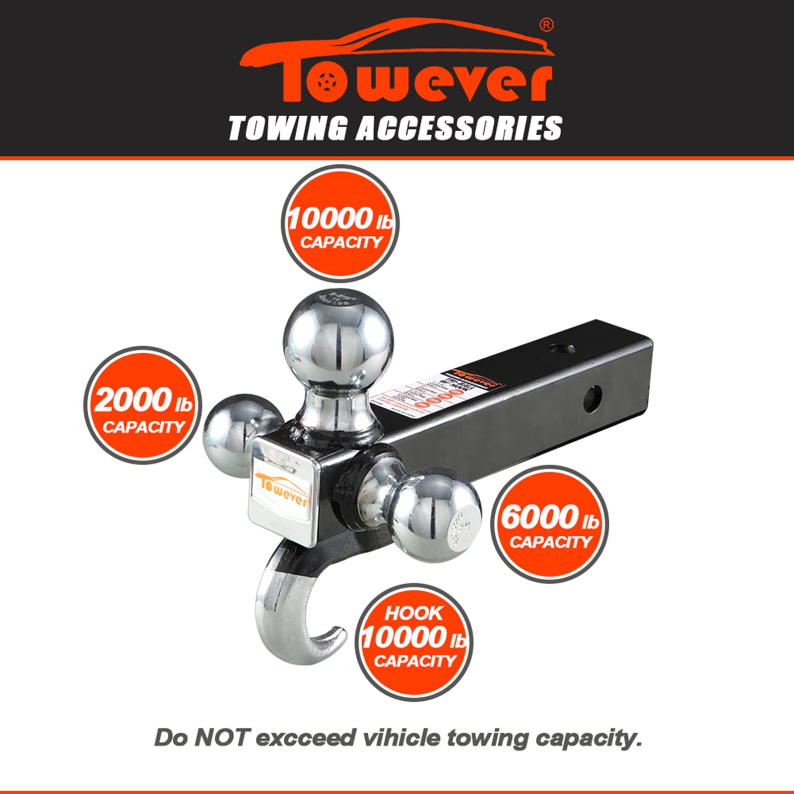 【コンボピン】 towing hitch ヘビーデューティ8トンボールコンボピントルトウ牽引フックレシーバーアームヒッチ4WDトラック