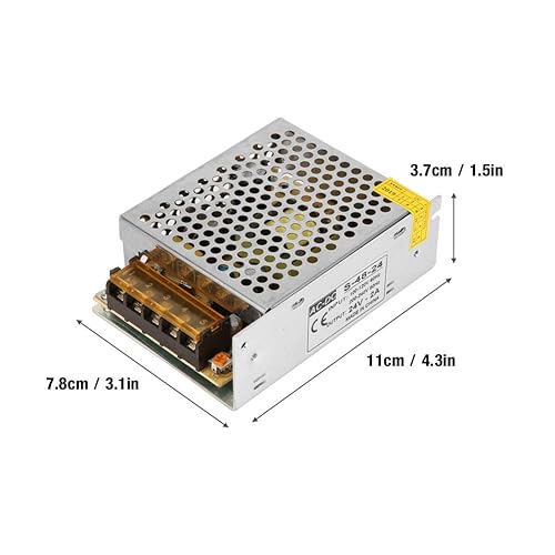 Miniatura 3 de Convertidor de voltaje de alimentación, fuente de alimentación 24v, 110V-220V AC 24V2A fuente de alimentación transformador controlador para CCTV,