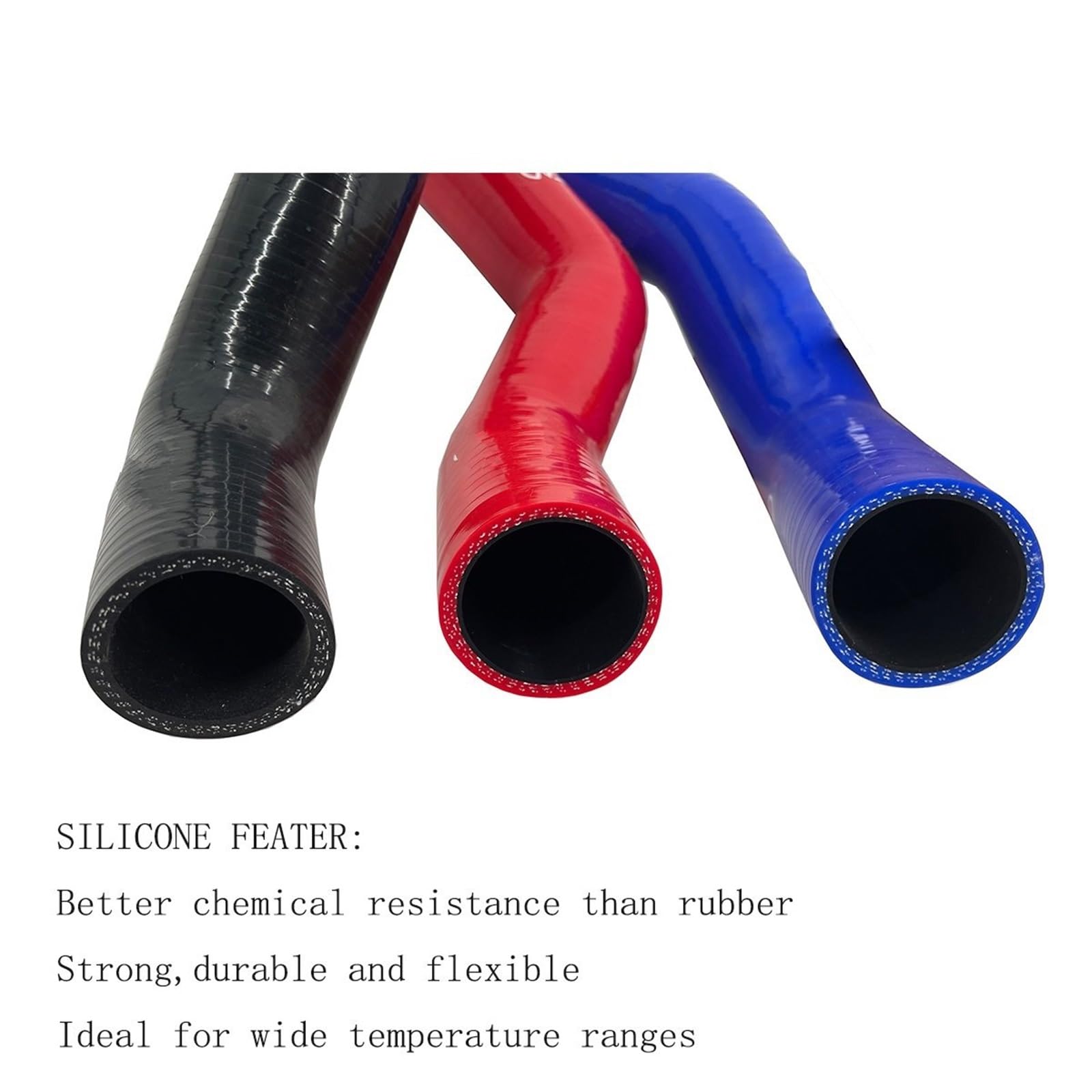 Pressure Sensor Hose Pasuje do Porsche 944 2.5L Non Turbo z lat 1986-1987-1988, zestaw silikonowych przewodów chłodnicy(Teal (Glow in dark))