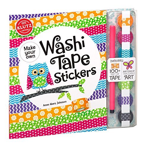 Make Your Own Washi Tape Stickers: Shape this tape into crazy cute stickers (Klutz) by Akers Johnson, Anne (2014) Paperback