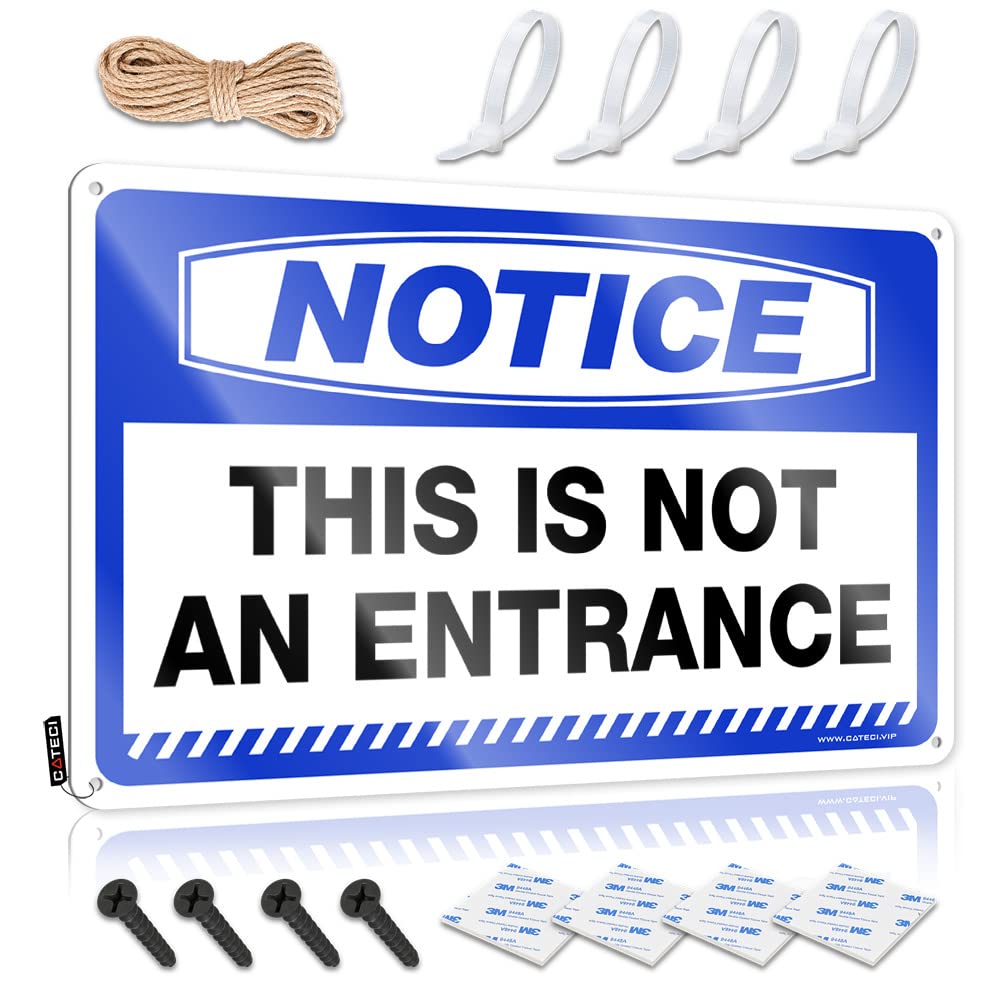 Hot Beer Tin Sign Notice This Is Not An Entrance Tin Sign Man Cave Sign Decor Vintage Metal Signs Funny(30X40CM)