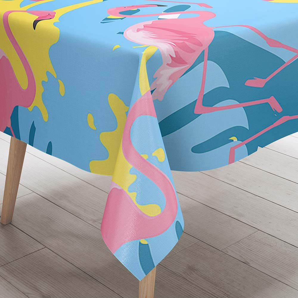 Chickw1 Tischdecke Wasserdicht – Polyester, Schwarzer Horror-Schädel Print, 60x60 Cm, Für Garten & Party