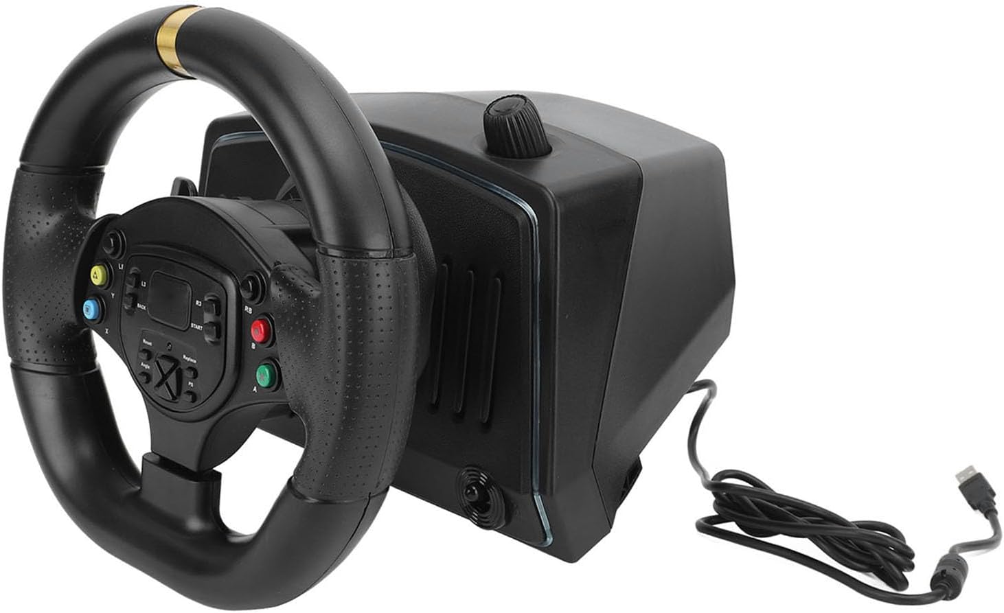 Sonew Universal Light Simulation Racing Wheel for PC, Detachable Steering Wheel with Ambient Lighting