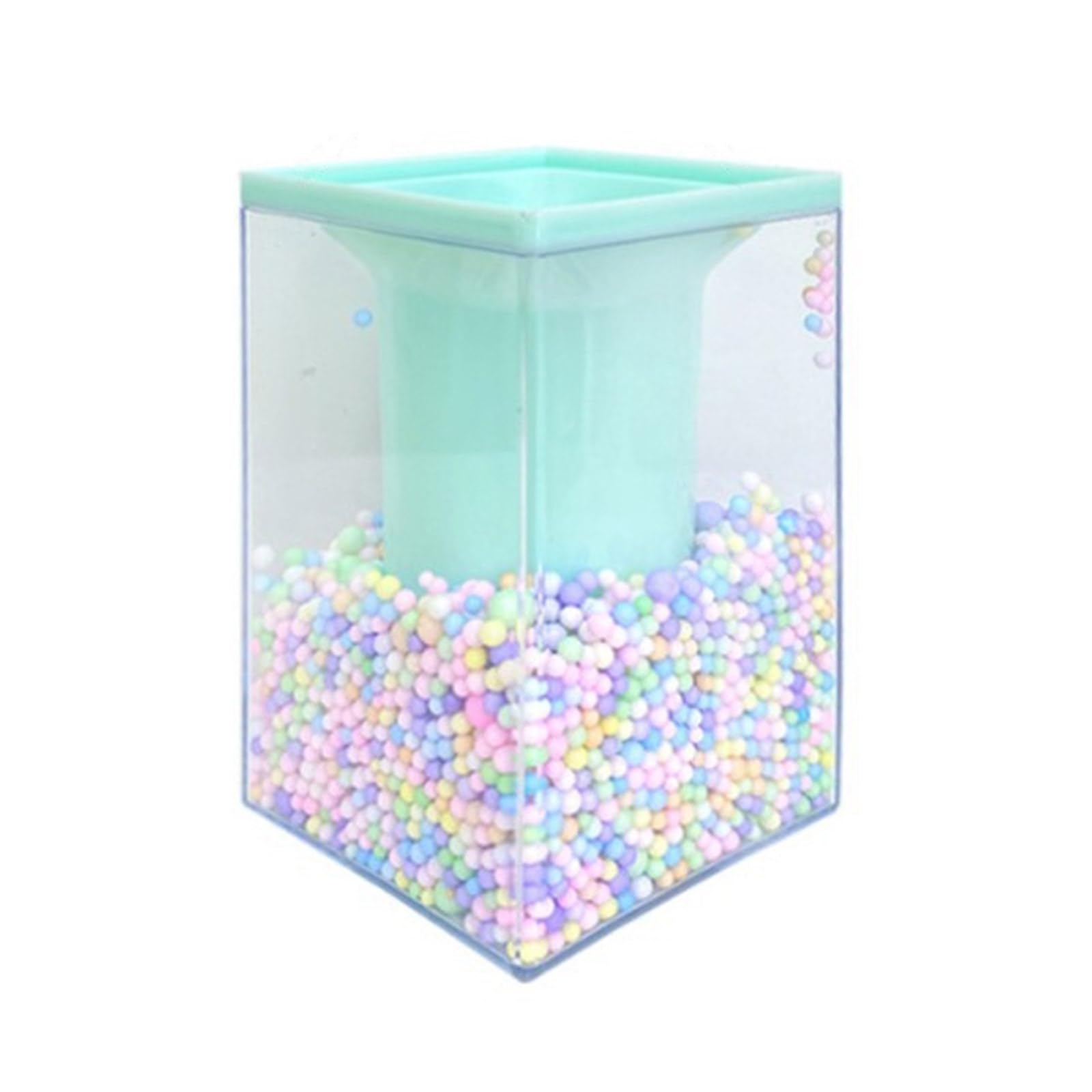 HDOYTXXM Pen Cup Desktop Cosmetic Storage Box Multipurpose Makeup Organiser for Bathroom Bedroom Vanity Cabinet Square Pen Organiser