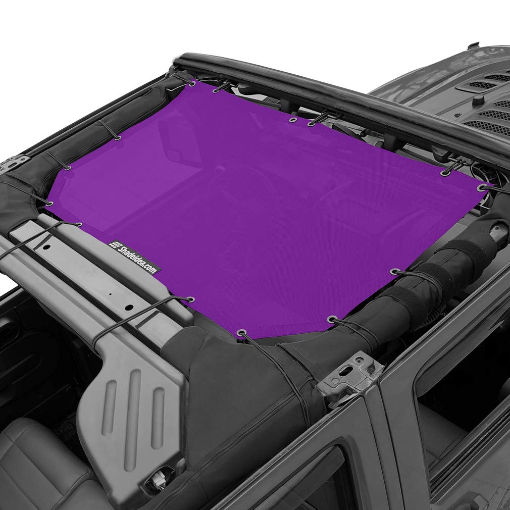 JK Sun Shade Top Compatible with Jeep Wrangler Sunshade Mesh Roof Front