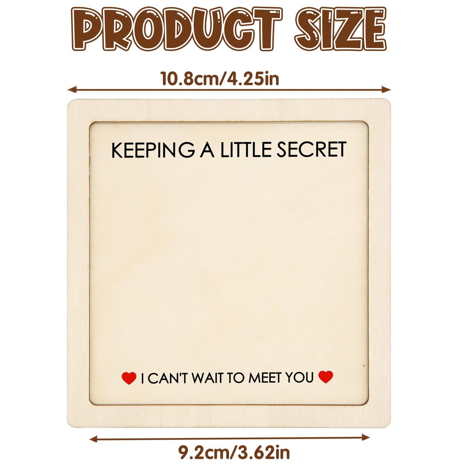Baby Announcement Sign, Surprise Pregnancy Announcement for Grandparents Ultrasound Picture Frames Gift Supplies - Image 2