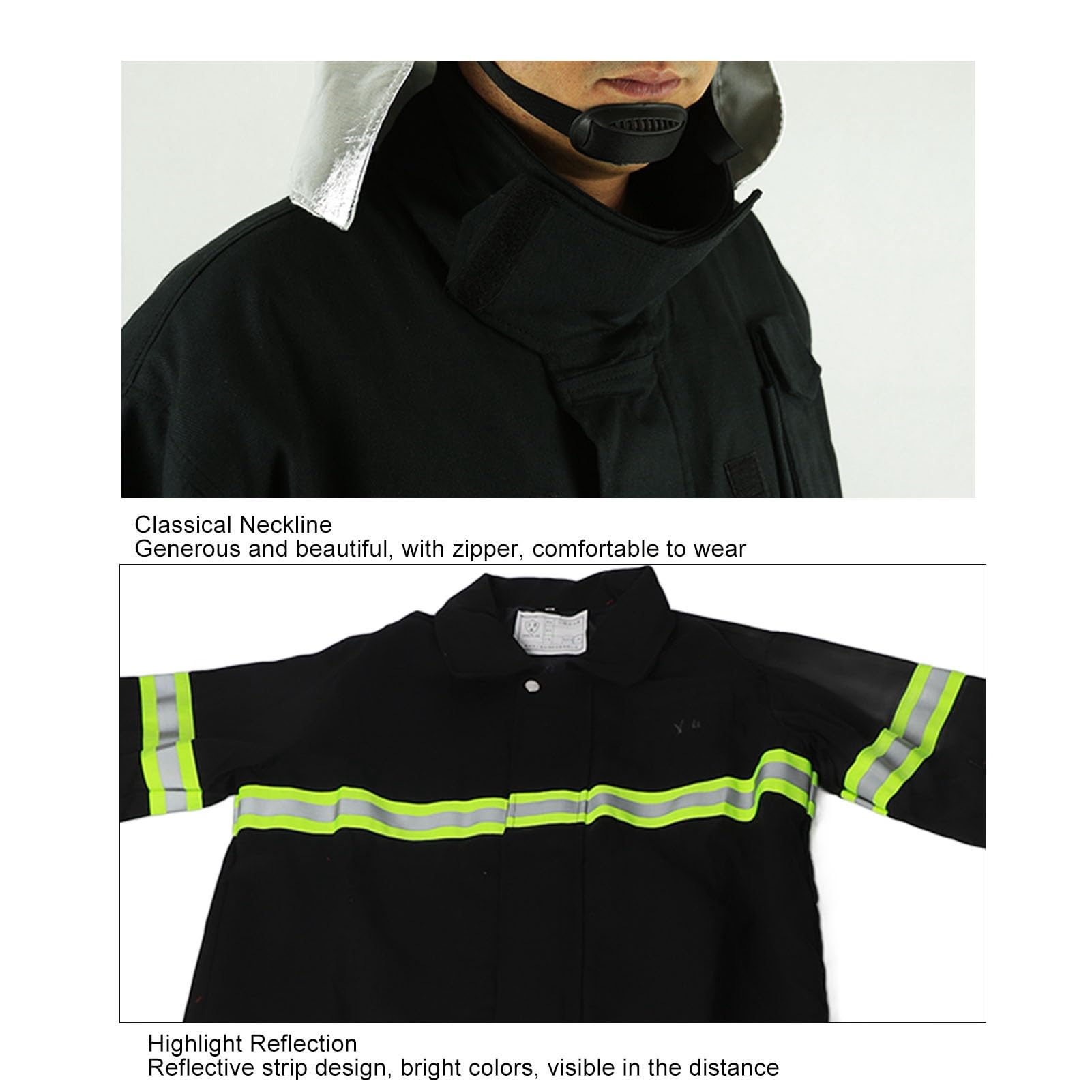 Abbigliamento da Lavoro di Sicurezza Ignifugo, Tuta Di Isolamento Termico Ad Alta Visibilità per Lavoratori Edilizia, Blu Navy