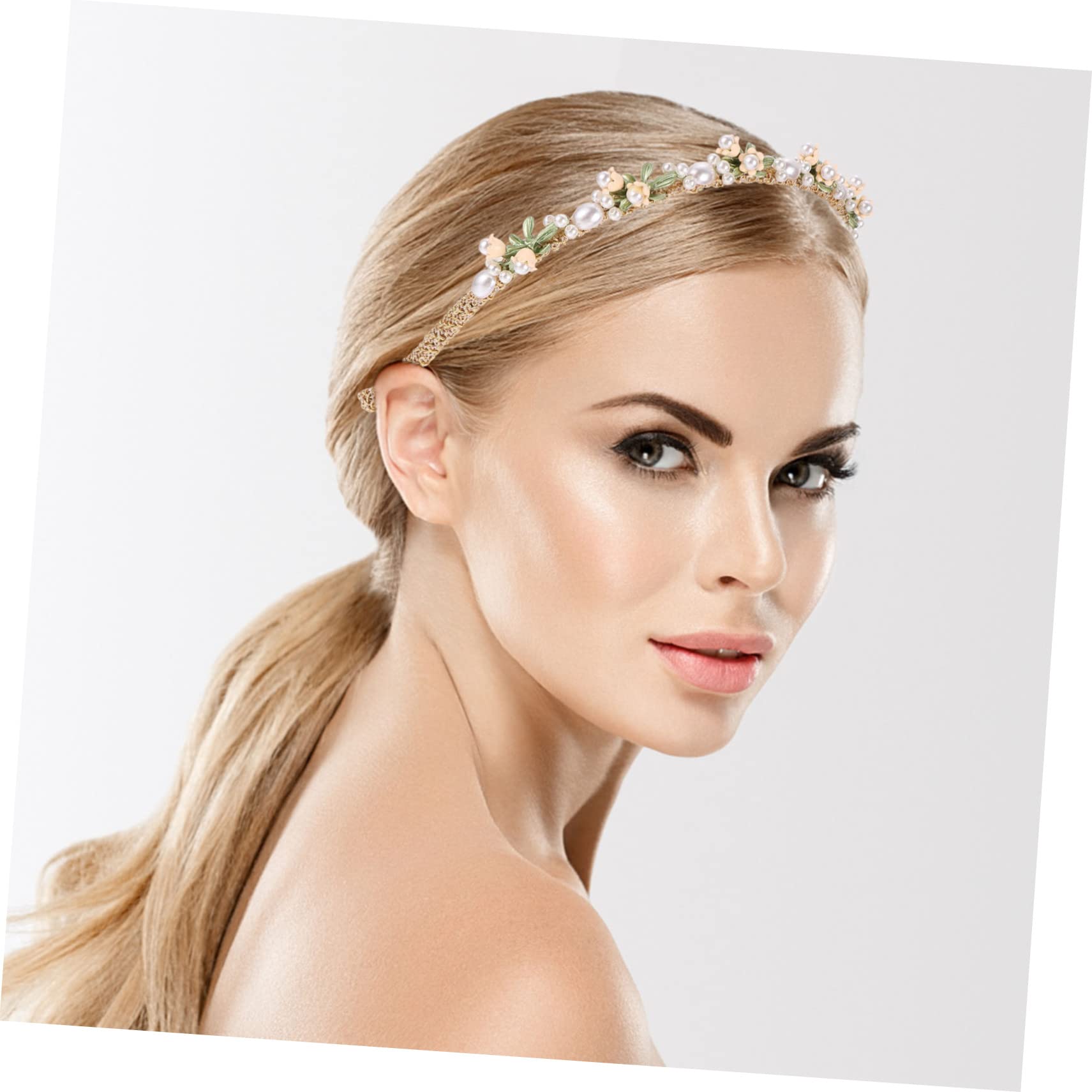 DOITOOL 5pezzi Cerchietto Floreale Fiori Di Campanula Accessorio Sposa Elegante Per Matrimonio Compleanno e Occasioni Speciali