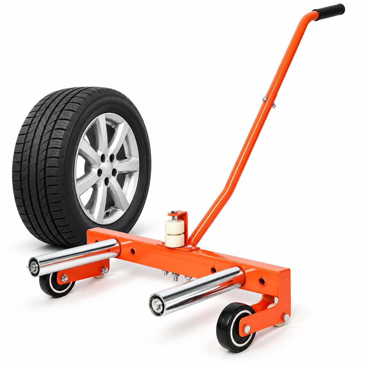 Carro para Ruedas De Coche, Ajustable para 2 Neumáticos, Capacidad De Carga