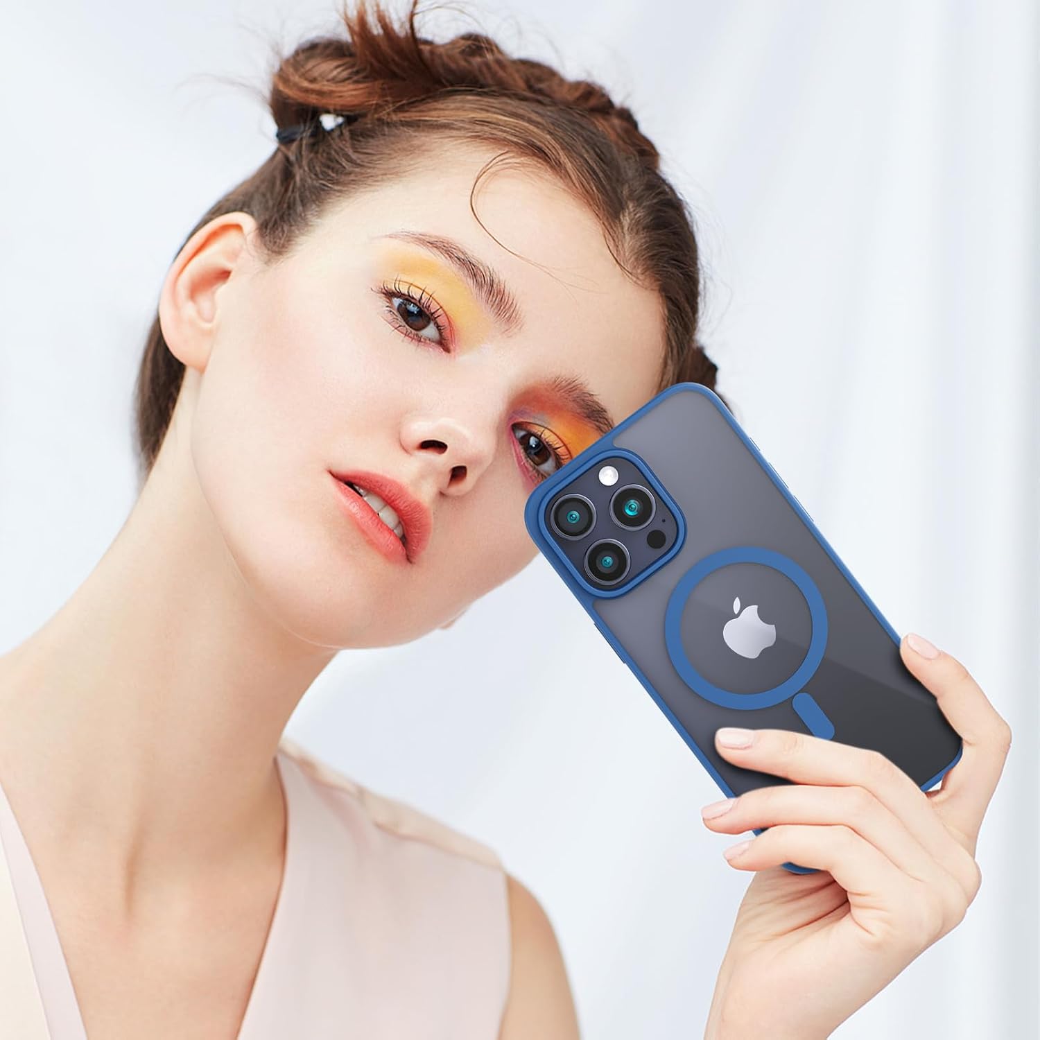 for iPhone 15 Pro Case, Compatible with MagSafe, Military-Grade Protection, Yellowing Resistant, Scratch-Resistant Back, Magnetic Phone Case for iPhone 15 Pro, Blue - Image 8