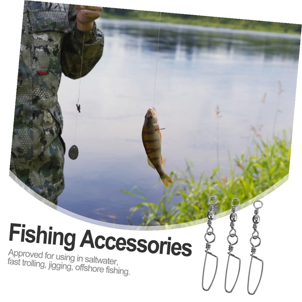 Anneau De Pêche Connecteur À Broche Émerillons Matériel De Pêche À La Carpe Moulinets De Pêche Accessoires De Pêche Fil De Pêche Leurre De Pêche Émerillon en Cuivre Et