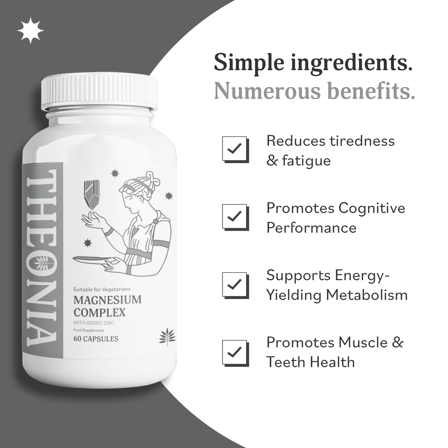 Complément Alimentaire Theonia Magnesium Complex - 60 Capsules, Date De Péremption 02/2028