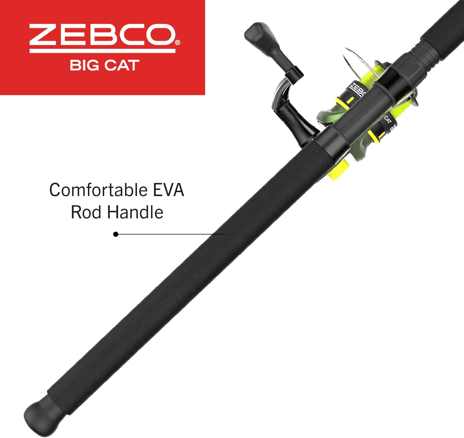 Zebco Big Cat Spinning Reel and Fishing Rod Combo