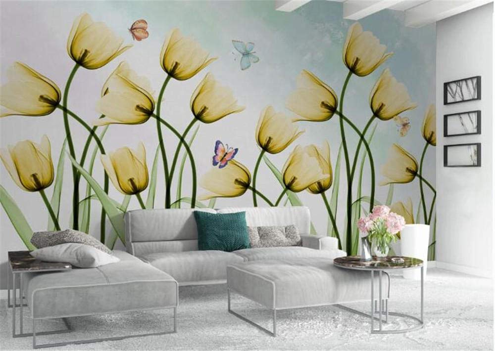 Papier peint personnalisé tulipe 3D fresque murale 430x300 cm
