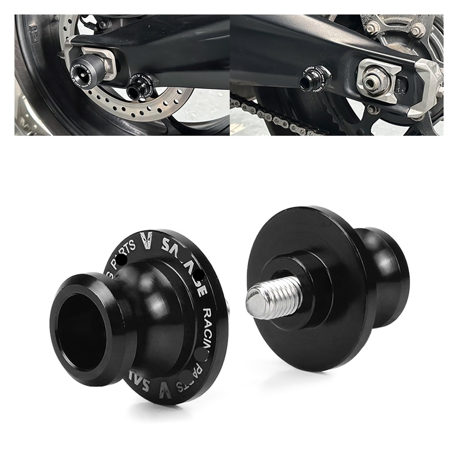 Moto Tamponi Paratelaio Per 660 800 Moto Slider Telaio Protezione Antiurto Asse Ruota Protezioni Carenatura Motore Pad Forcellone Supporto Bobina