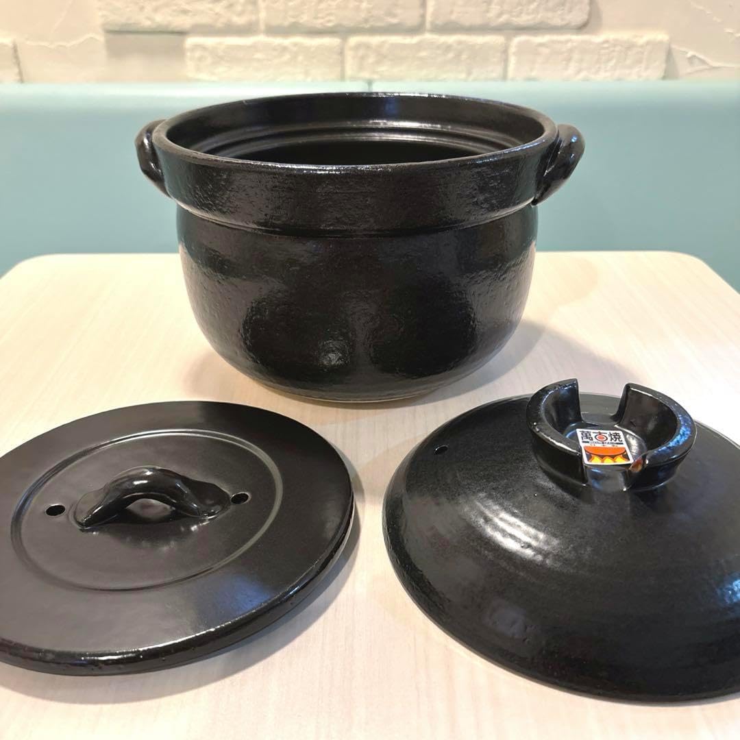 四日市ばんこ焼/日本製 【 ふっくら ごはん鍋 】 本格派 5合炊 二重蓋 Amazon｜【 ふっくら ごはん鍋 】 5合炊き 二重蓋 四日市ばんこ