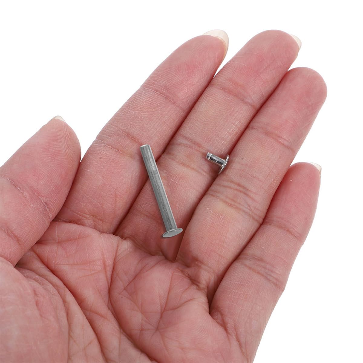 Kit Riparazione Ventaglio Pieghevole 3.00Cm 12 Set di Rivetti e Dadi Accessori per Ventagli Manuali Riparazione e Creazione Fai da Te
