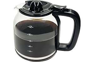 12 CUP Glass Carafe Pot Compatible with Ninja Coffee Maker Replacement