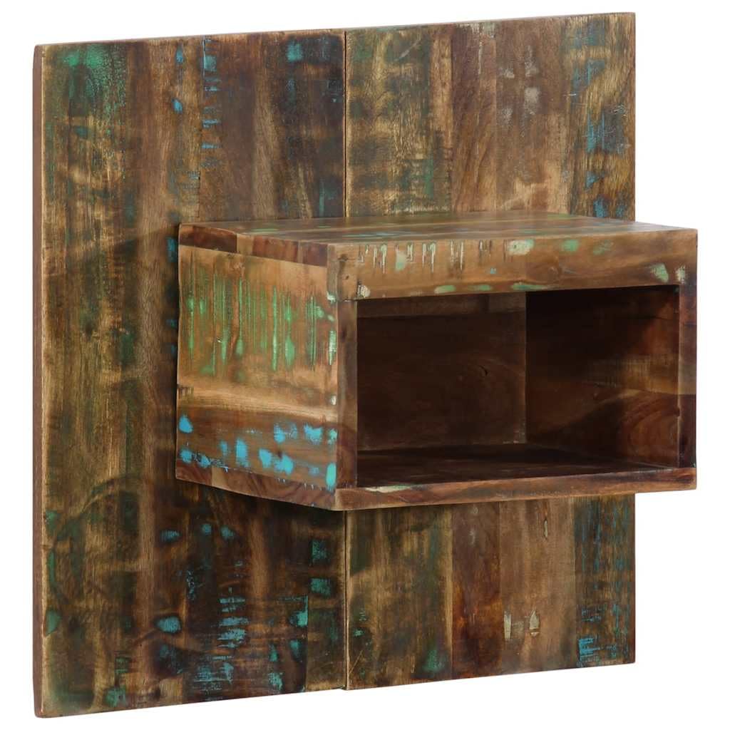 SXZenSpace 4017526 Bedside Cabinet Multicolour 50x27x50 cm Solid Wood Reclaimed Bedroom Cabinet,Storage Nightstand Side Table
