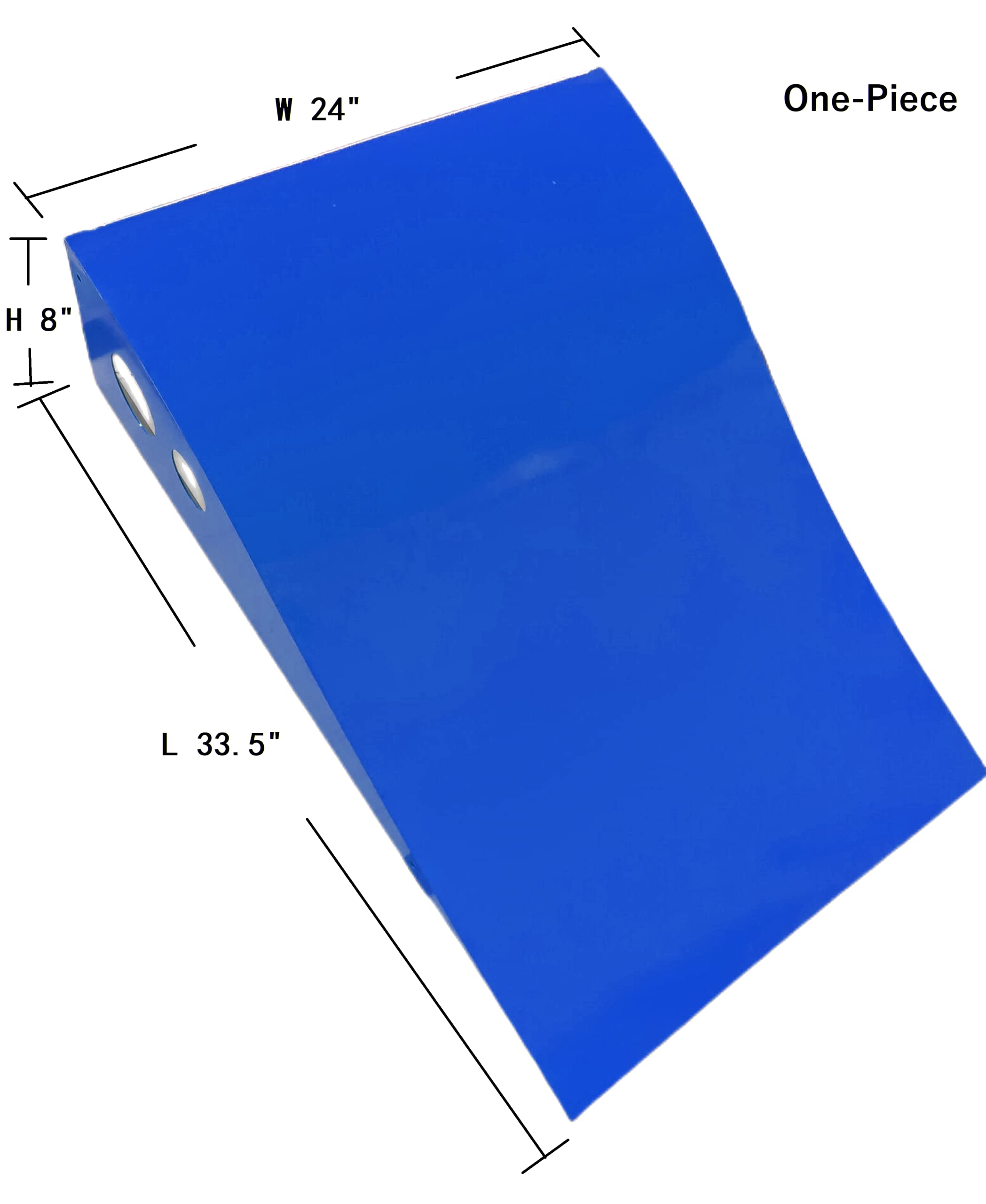 Cliab Multiuse Sports Ramp for Kids Made of Metal with Load Capacity of 300 LB for Skateboard, Scooter, Dirt Bike, Bicycle, RC Cars, Ripstik, BMX Jump, Kicker Ramp, Balance Bike, Blue Color One Piece