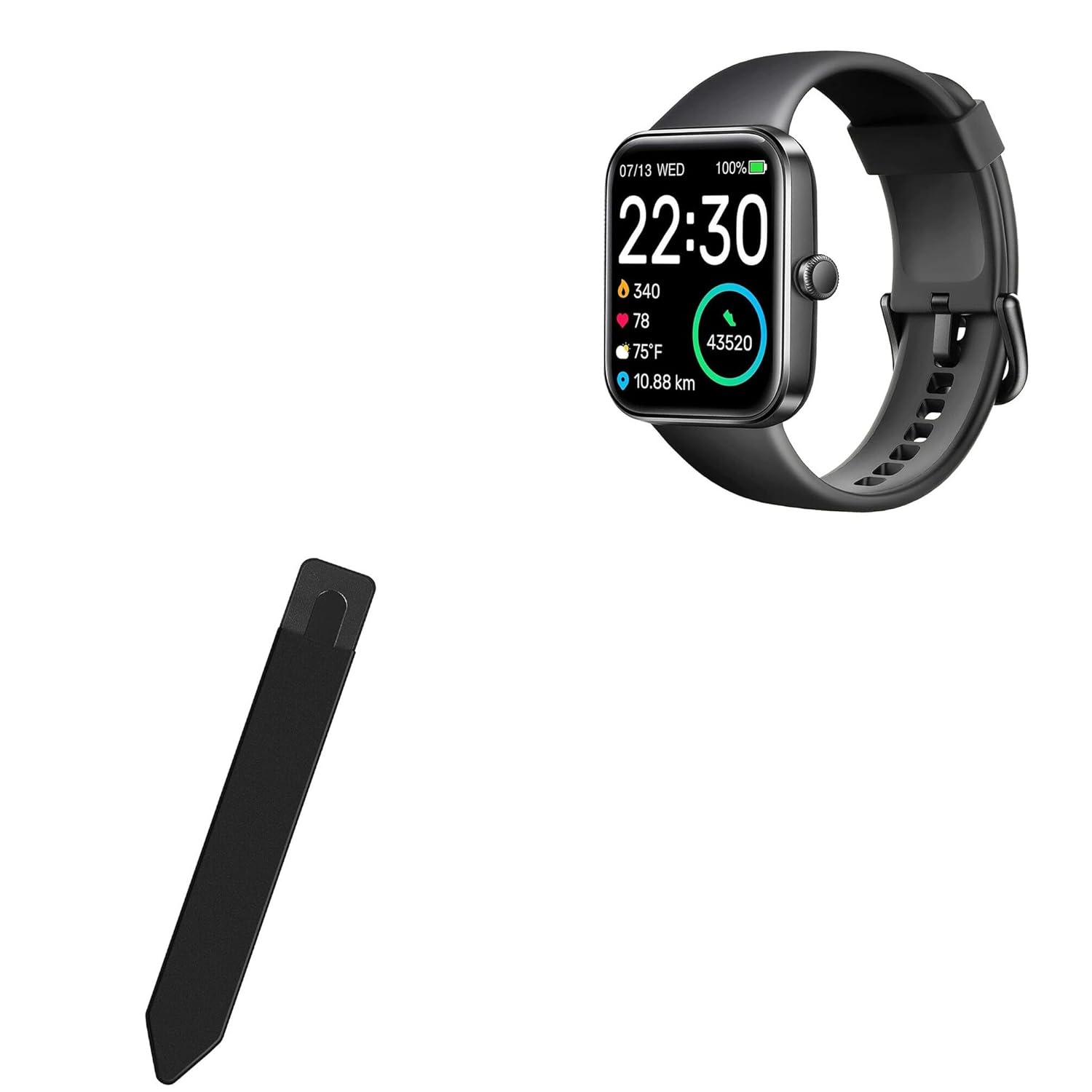 BoxWave Stylus Pouch Compatible with SKG Smart Watch -V7 1 7 in - Stylus PortaPouch Pen Stylii Holder