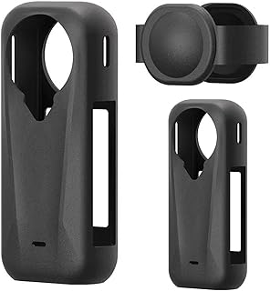 Taoricup Insta360 X4 Air 対応 シリコンケース 保護ケース 保護カバー Insta360 X4 Air 対応 アクセサリー シリコンカバー アクションカメラ ボディ保護 (Black)