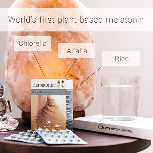 Miniatura 2 de Herbatonin 0.3mg  La primera fito-melatonina (melatonina natural de plantas)  90 cápsulas veganas (suministro para 90 días) dosis baja, ayuda