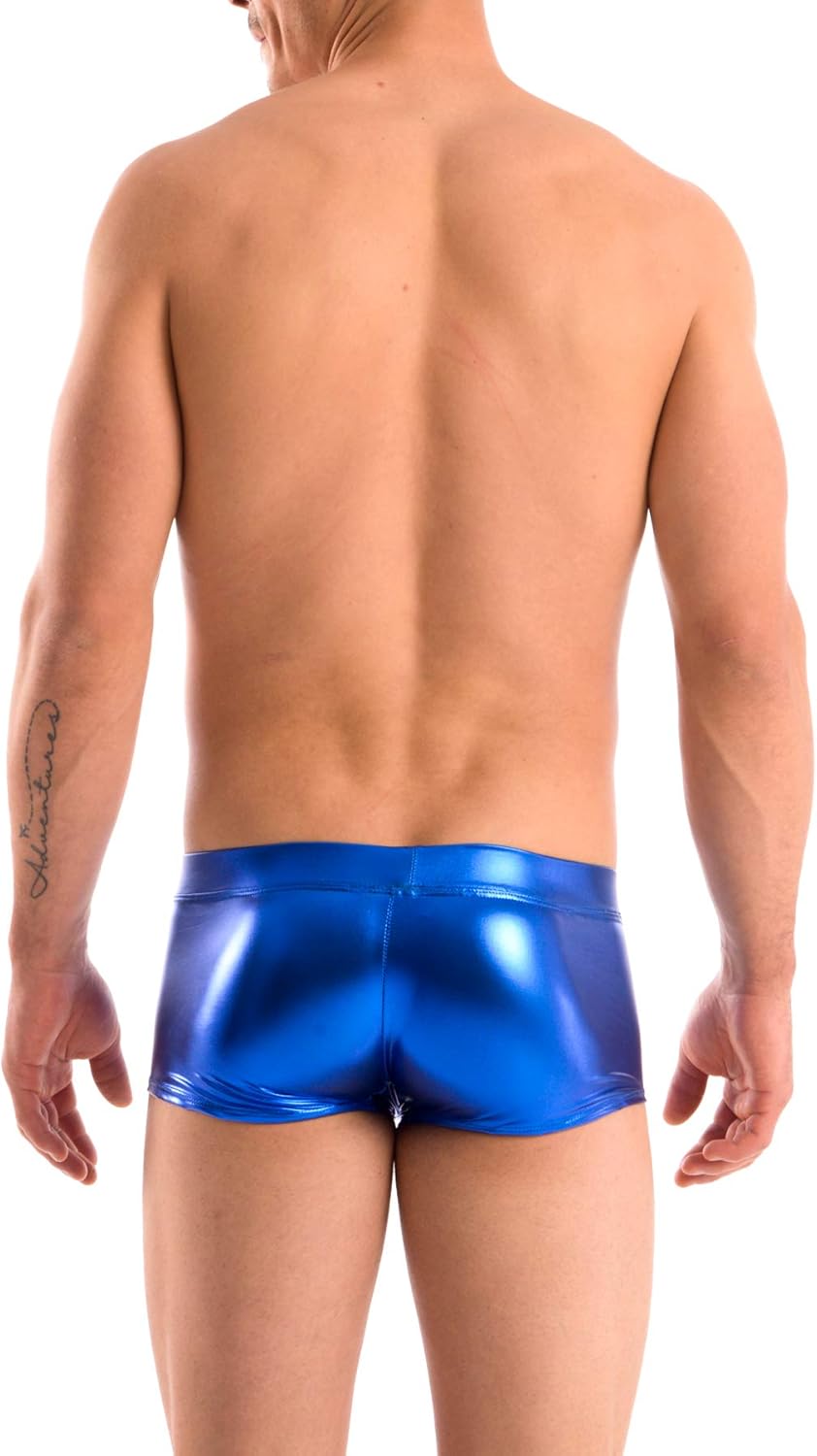 Gary Majdell Sport Mens New Solid Hot Body Boxer Swimsuit - Image 4