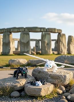 R&D At lye Hareketli Di siz Ejderha Fig r Seti - Toothless Gecenin  fkesi ve I n  fkesi Aksiyon Fig rleri
