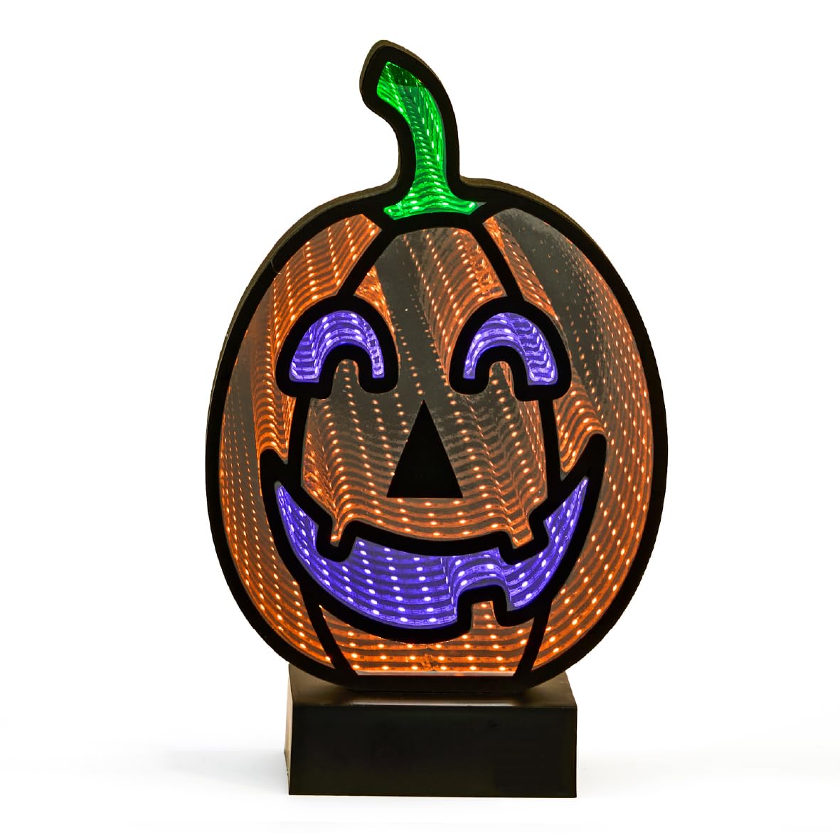 Global Gizmos Pumpkin Halloween LightInfinity Mirror Decoration from B&Q