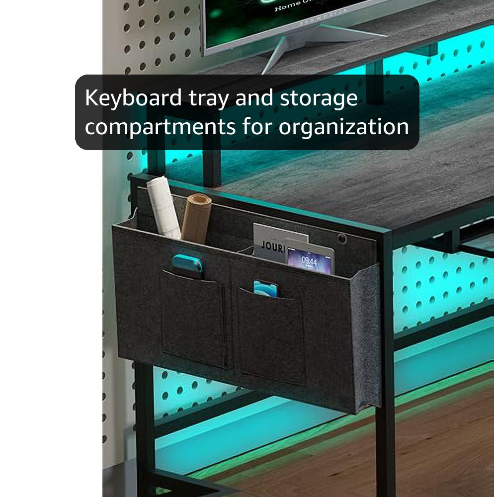 Amazon.com: SEDETA L Shaped Gaming Desk, Convertible 96