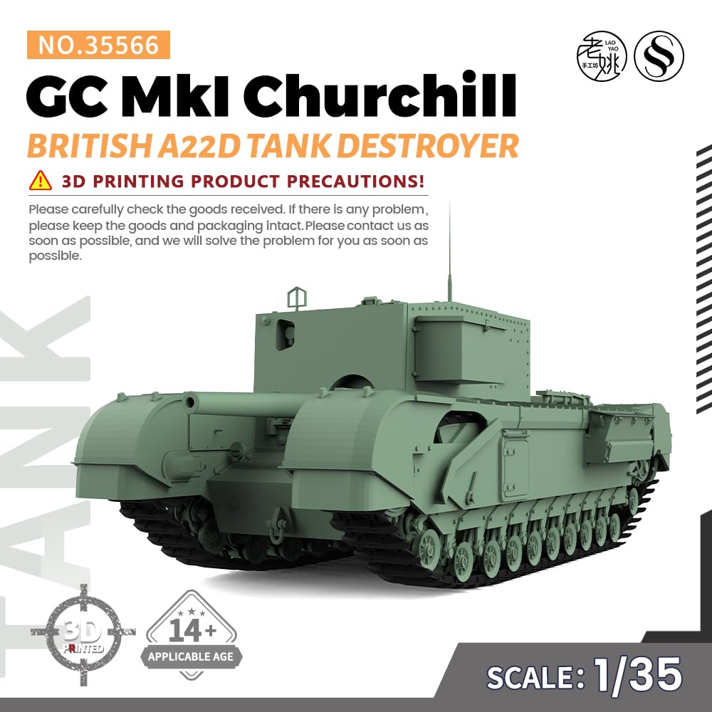 MRY-SFW SS35566 1/35 zestaw do budowy modeli wojskowych, brytyjski niszczyciel czołgów A22D GC MkI Churchill