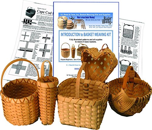 VIRC Introduction to Basket Weaving Kit for 5 Baskets