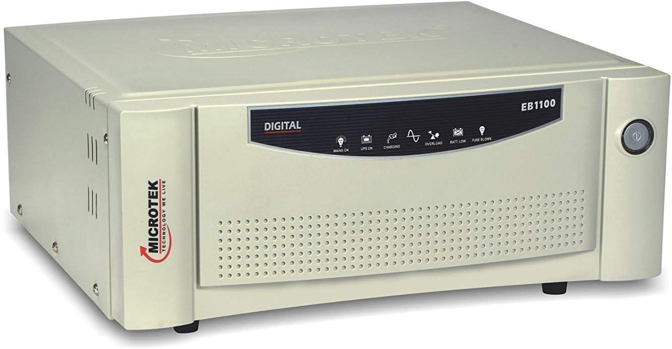 Microtek Super Power 1100 Advanced Digital 950VA/12V Inverter, Support 1 Battery with 2 Year Warranty for Home, Office & Shops