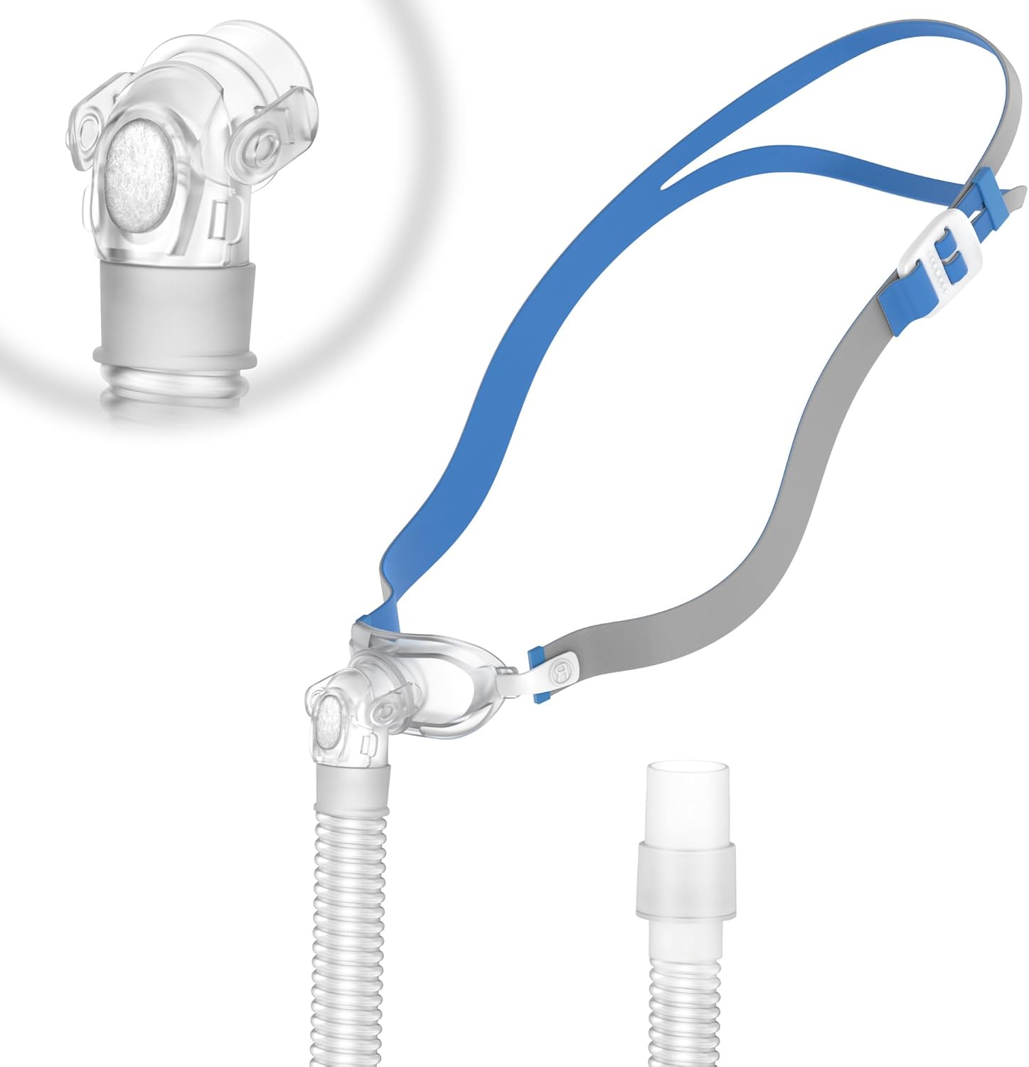 Replacement Set for Airfit P10，Headgear Tube Frame Assembly for P10，Improved Swivel Design Without Leakage, Added Flexibility & Lower Noise, ItAll Supplies for CPAP Users (No Cushion)