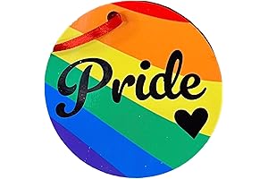 Pride Rainbow LGBTQ Round Christmas Ornament With A Unique Touch