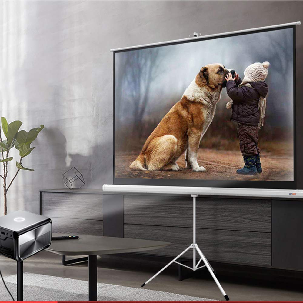 Amazon | QSKL プロジェクタースクリーン50インチ(16：9) 自立式