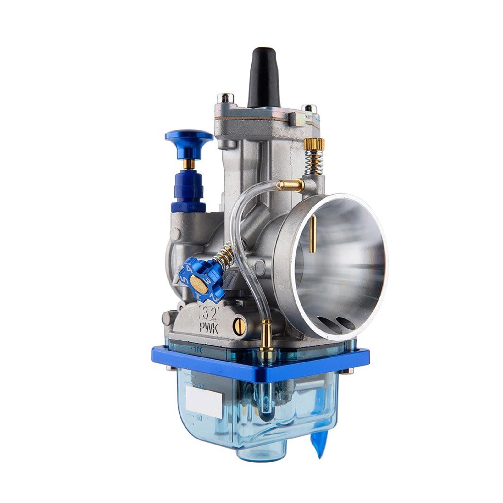 gaźnik silnika Pasuje do KOSO OKO PWK 24 26 28 30 32 34mm niebieska miska 2T 4T skuter ATV motor terenowy uniwersalny gaźnik wyścigowy(32MM)