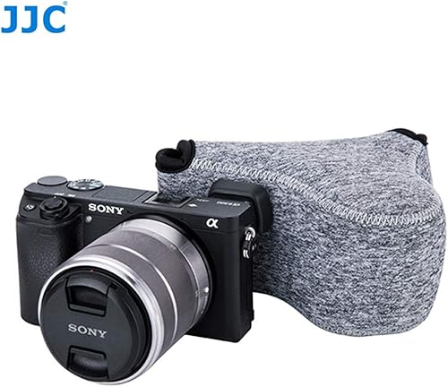 Vista 29 de JJC - Funda de neopreno ultraligera para cámara Sony A6600 a6500 a6400 a6300 a6100 a6000 a5100 + 0.709-2.165 in/E 1.969 in F1.8, bolsa para Fuji