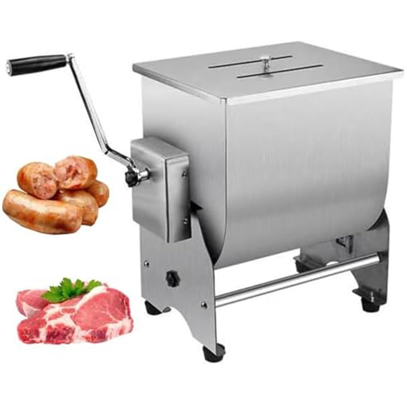 Tritacarne manuale – Strumento da cucina in acciaio inox per una lavorazione e una preparazione efficiente della carne, ideale per chef domestici e appassionati di cibo