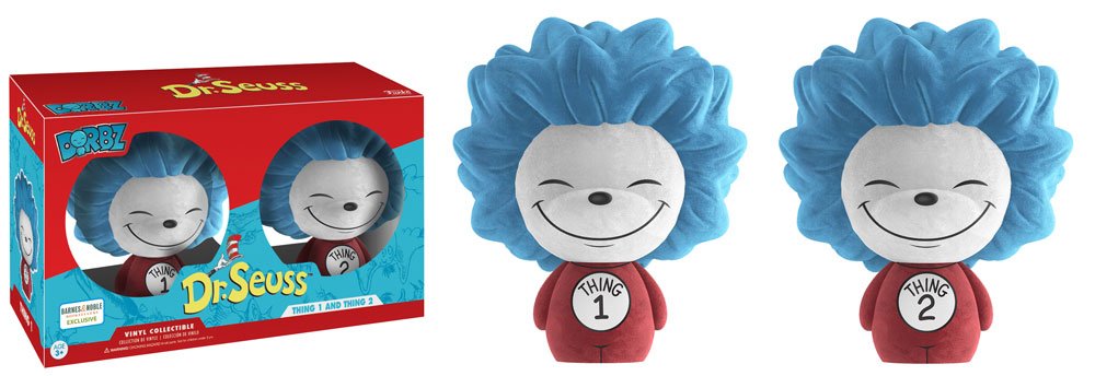 Funko Dorbz 2-Pack: Dr. Seuss: Thing 1 & Thing 2 Flocked (Exc) (cc)