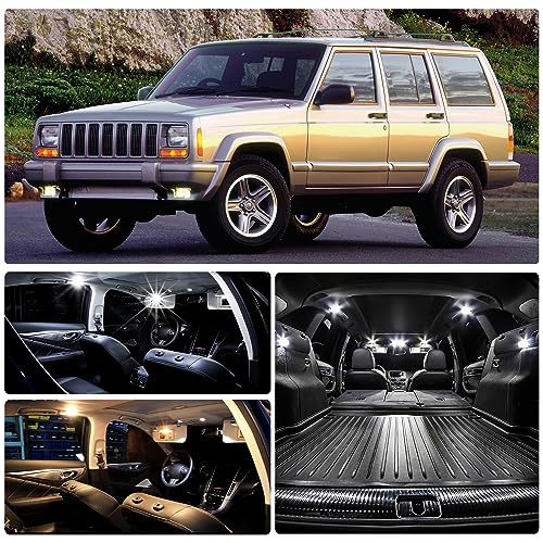 Kit de Luces LED Blancas Interiores para Jeep Cherokee XJ 1997-2001 miniatura 1