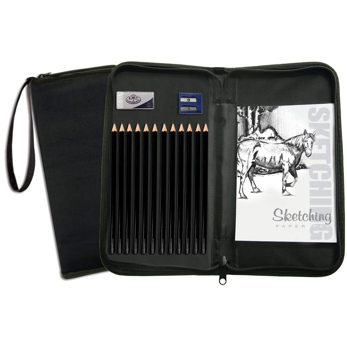 Drawing and Sketching Pencil Set In Zippered Carrying Case Buy Online