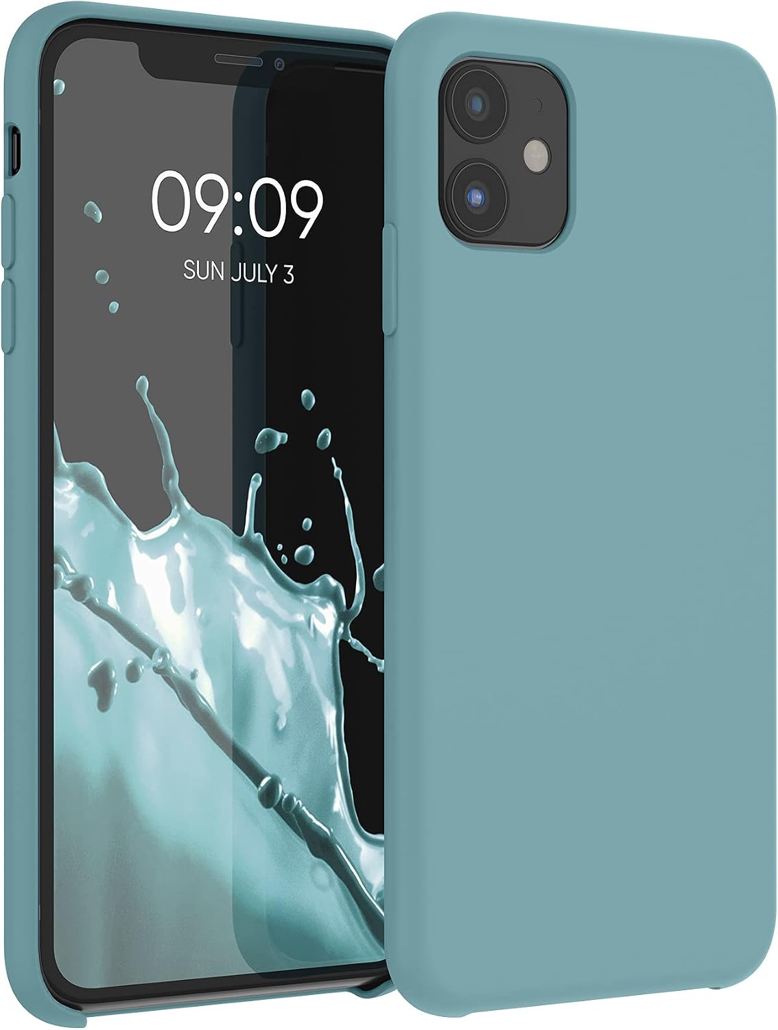 kwmobile Case Compatible with Apple iPhone 11 Case - TPU Silicone Phone Cover with Soft Finish - Arctic Night