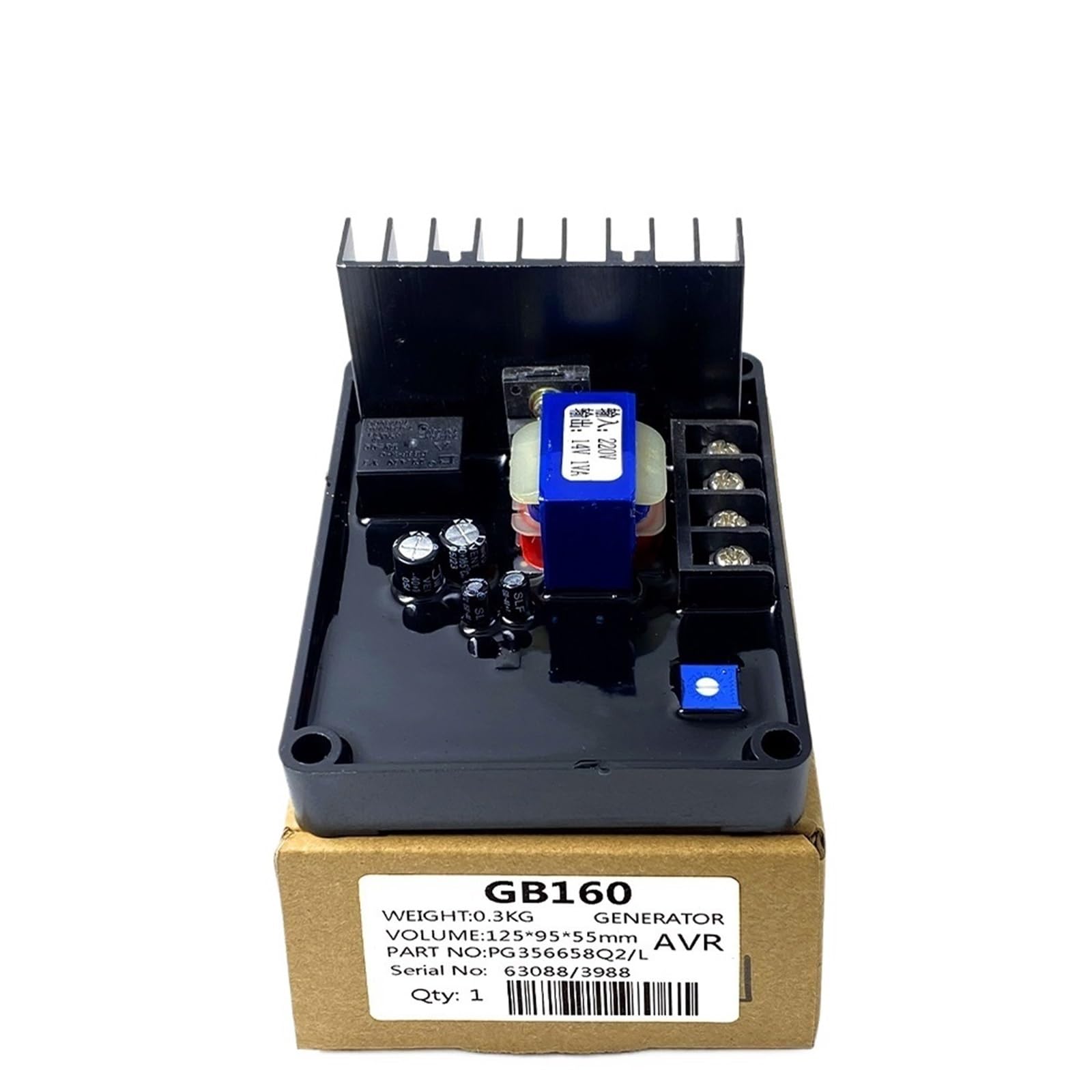 CSKWLLNBC 1pcs GB170 Three phase GB160 Single Phase AVR Brush Generator Stabilizer Automatic Voltage Regulator Genset Parts(GB170 Three phase)