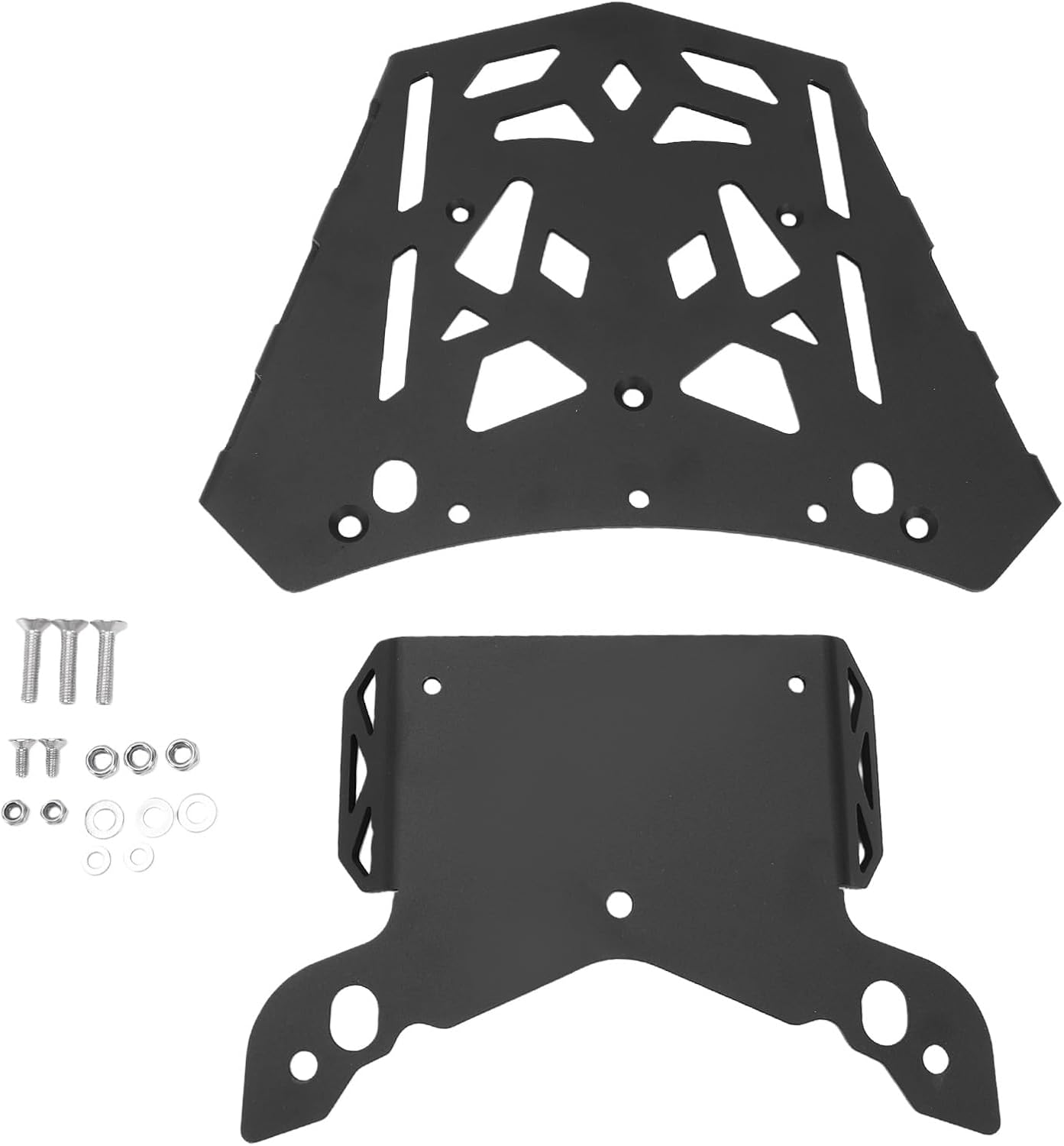 Durable Rear Luggage Carrier Extra Storage Space for Tracer 9 GT Matte Black Rear Storage Rack for Long Distance Travel