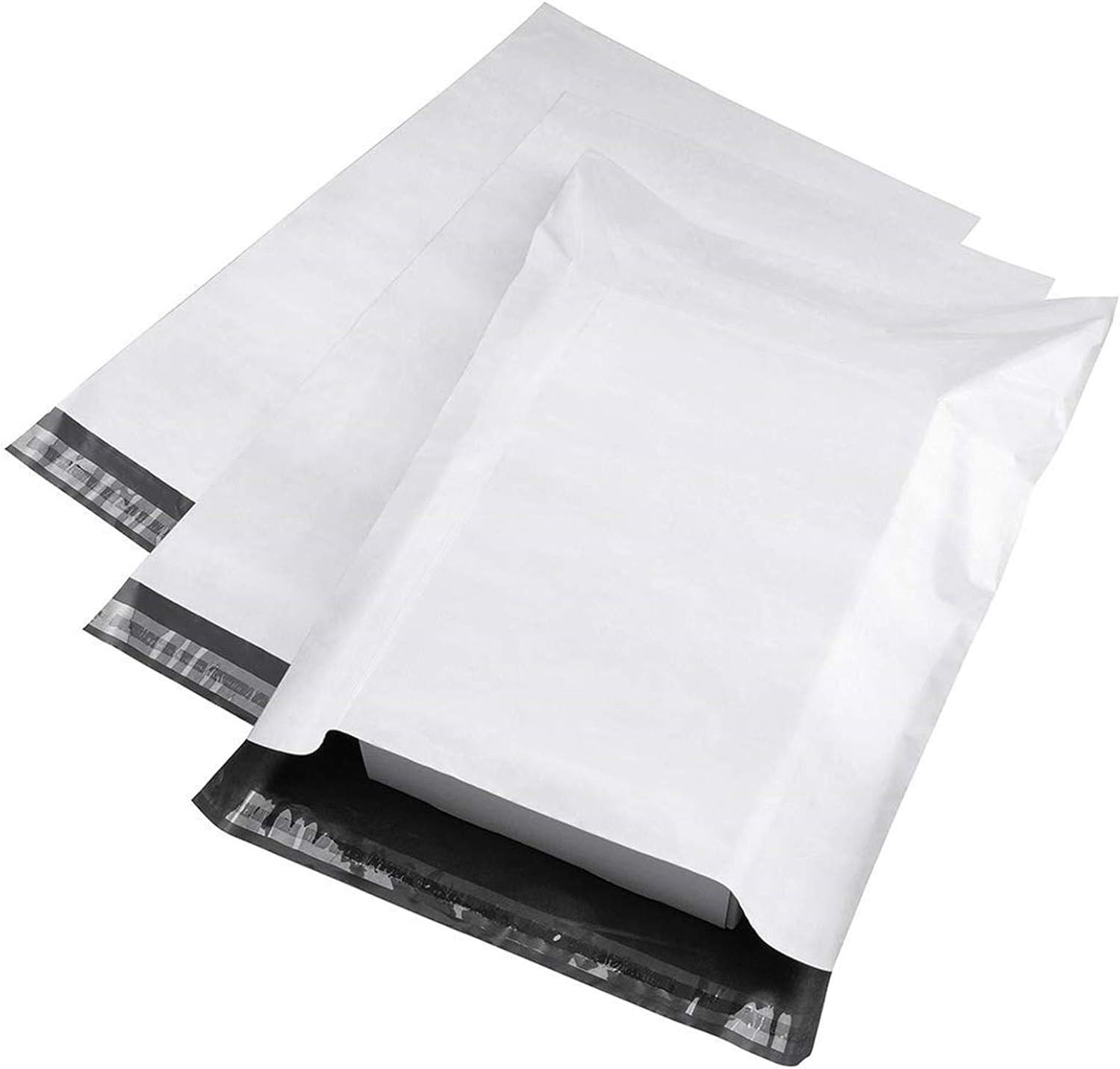 RyhamPaper Poly Mailers, 10" x 13" Envelopes Shipping Bags Self Sealing, 500 Bags(White)