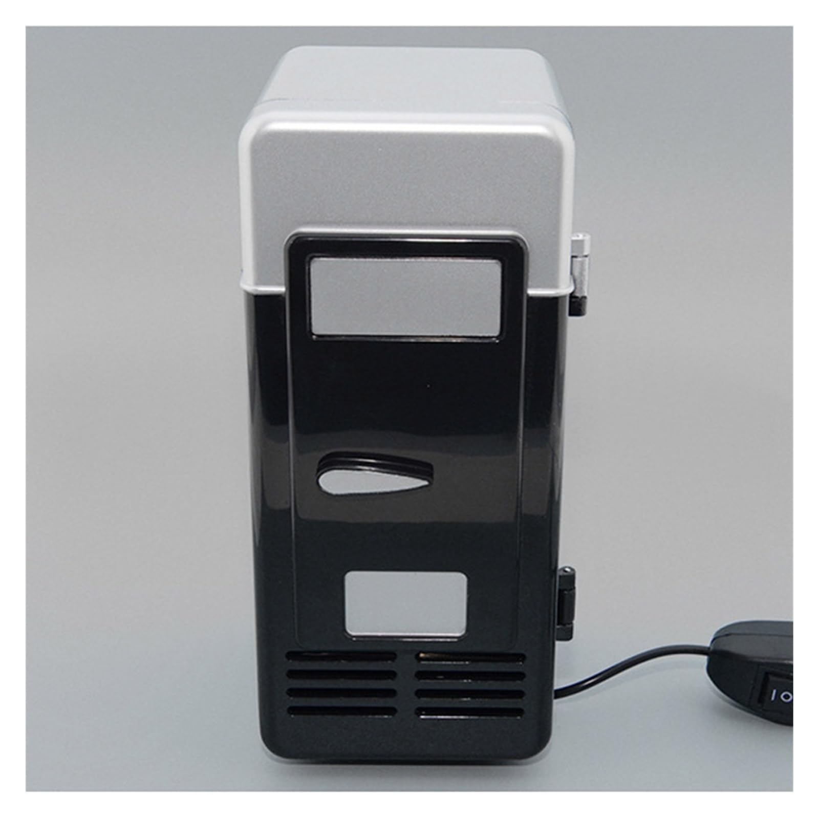 Mini refrigerador for automóvil, Calentador de Agua for vehículo, refrigeración, Modos duales, Mini refrigerador, Viajes, Picnic, USB, latas de Bebidas, hielera(Black)