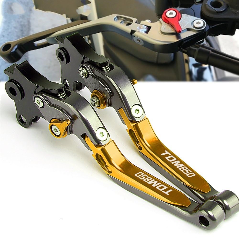 Para Y&amaha TDM850 TDM 850 1991-1999 2000 2001 2002 Palancas Embrague Freno Con Mango Extensible Plegable Ajustable Motocicleta Moto Embrague Maneta Freno (Color : 20)