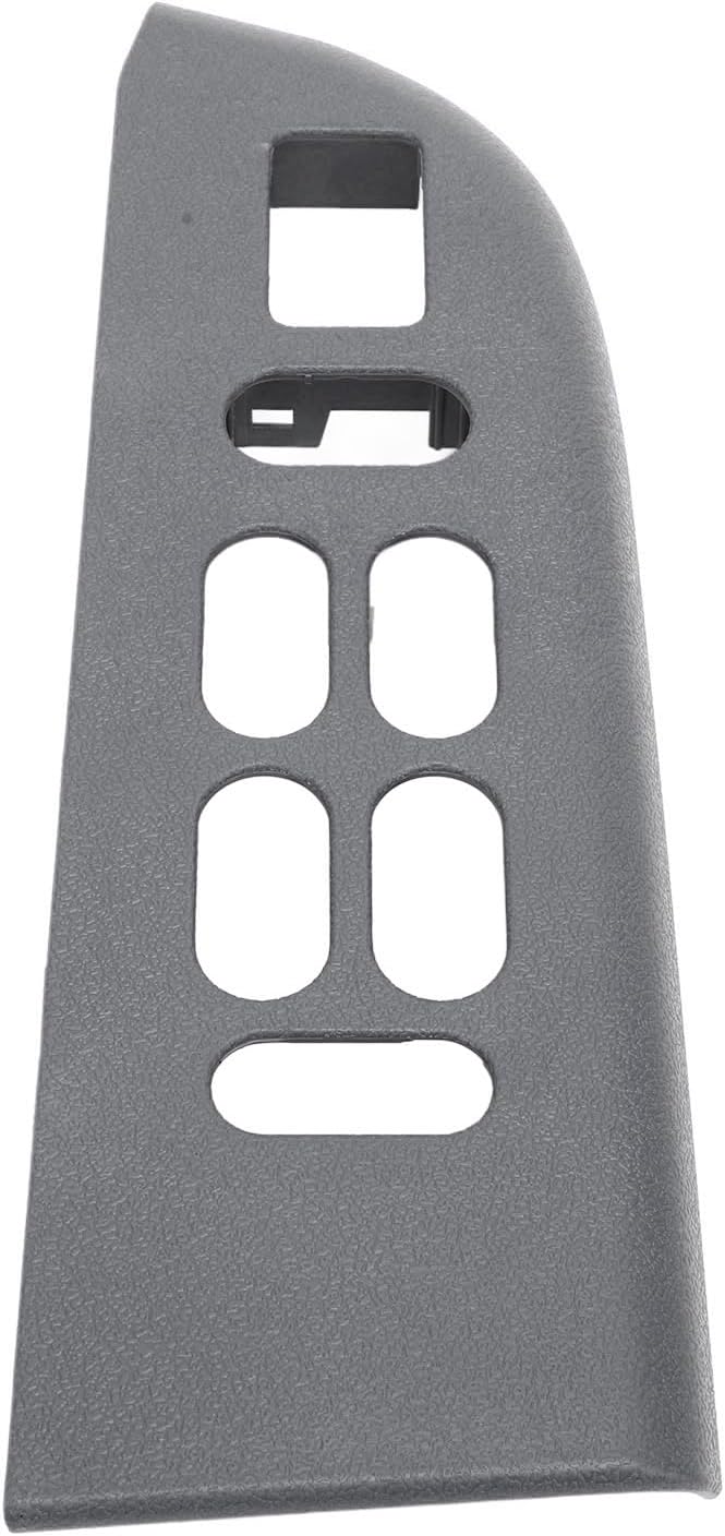 Driver Side Window Switch Bezel, Front Left Window Control Switch Panel Cover Replacement with Sturdy Plastic Heat Proof, for Expedition 2003 2006 (Grey)